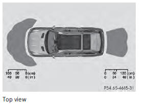 The sensors must be free from dirt, ice or slush. They can otherwise not