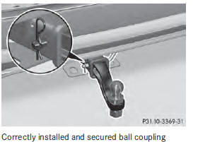 ■ Check the ball coupling, bolt and spring