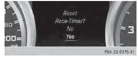 If you switch off the engine, the RACETIMER