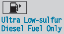Vehicles with a diesel engine: the fuel level has fallen below the