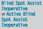 Blind Spot Assist or Active Blind Spot Assist is defective.
