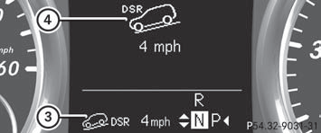 If the driving speed is too fast, the DSR