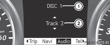 CD changer display (example)