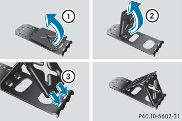  Fold both plates upwards 1.