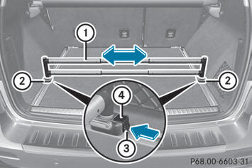  To install: insert one bracket 2 into both