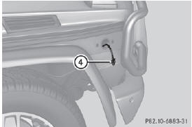 ► Lightly press bulb 4, turn it counterclockwise