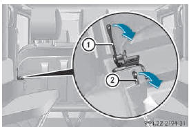 Seat backrest release lever