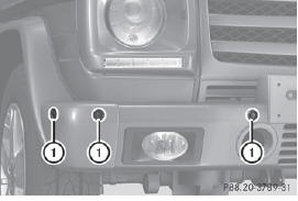 1 Example: sensors in the front bumper,